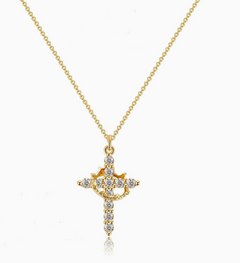Crown Cross Necklace